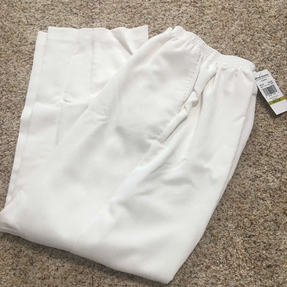 White Alfred Dunner dress pants